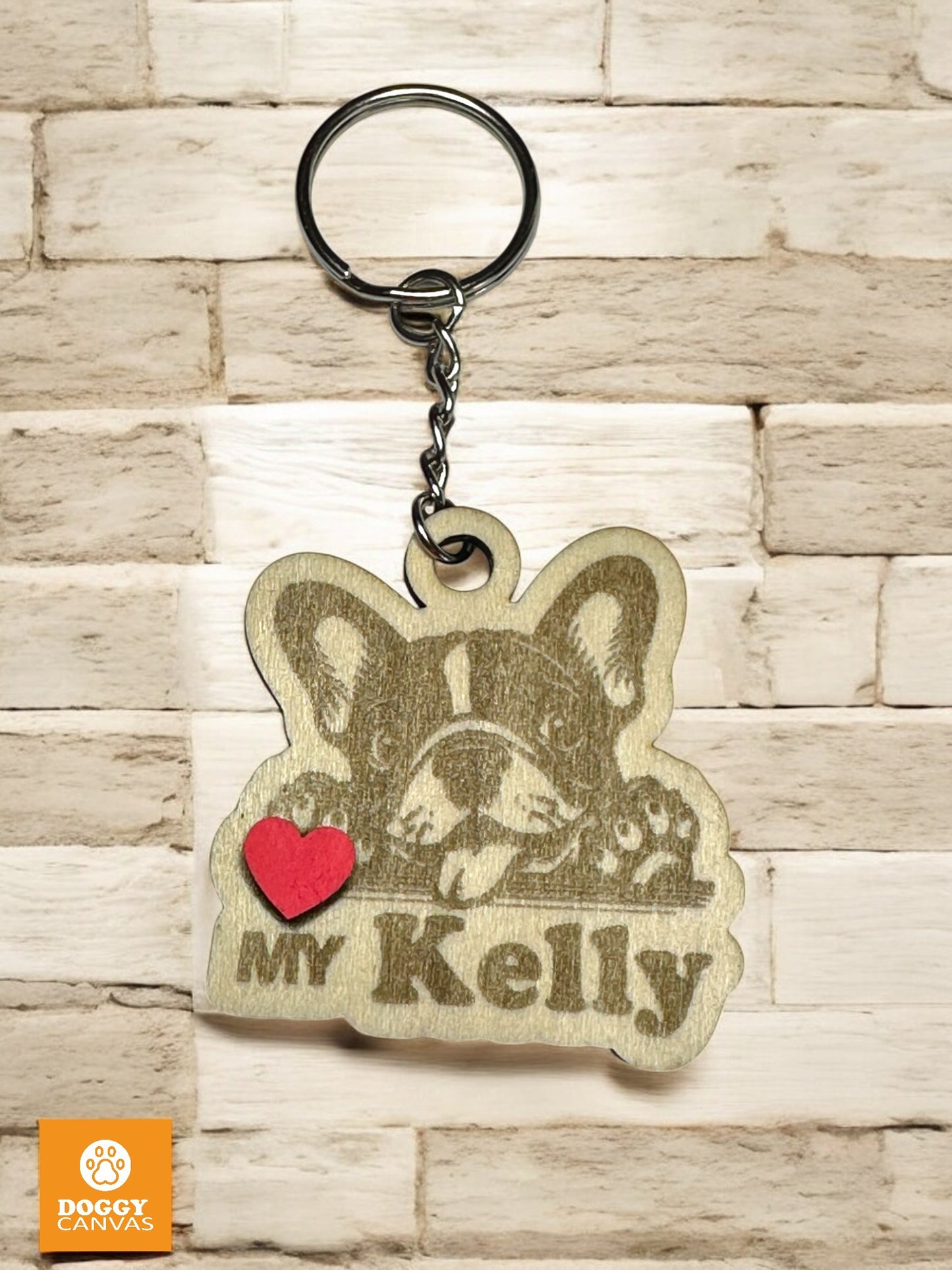 French Bulldog - Love My Dog Keychain