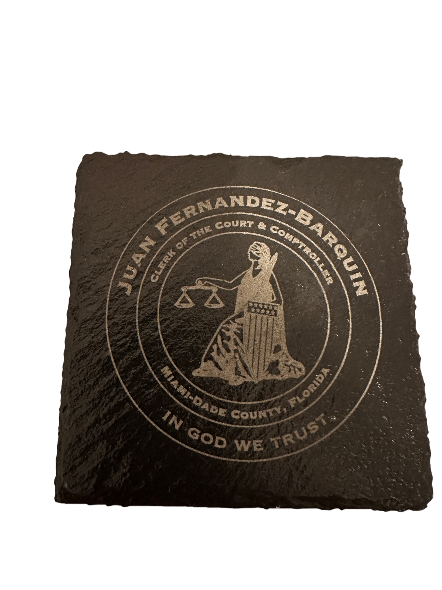Personalized Stone Slate Coasters – Custom Engraved Design