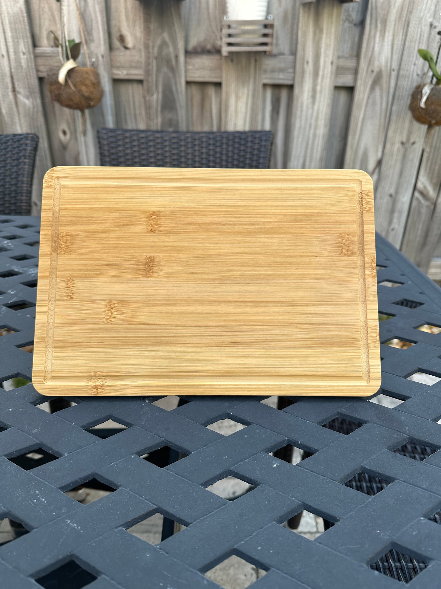 Personalized Rectangular Bamboo Cutting Board