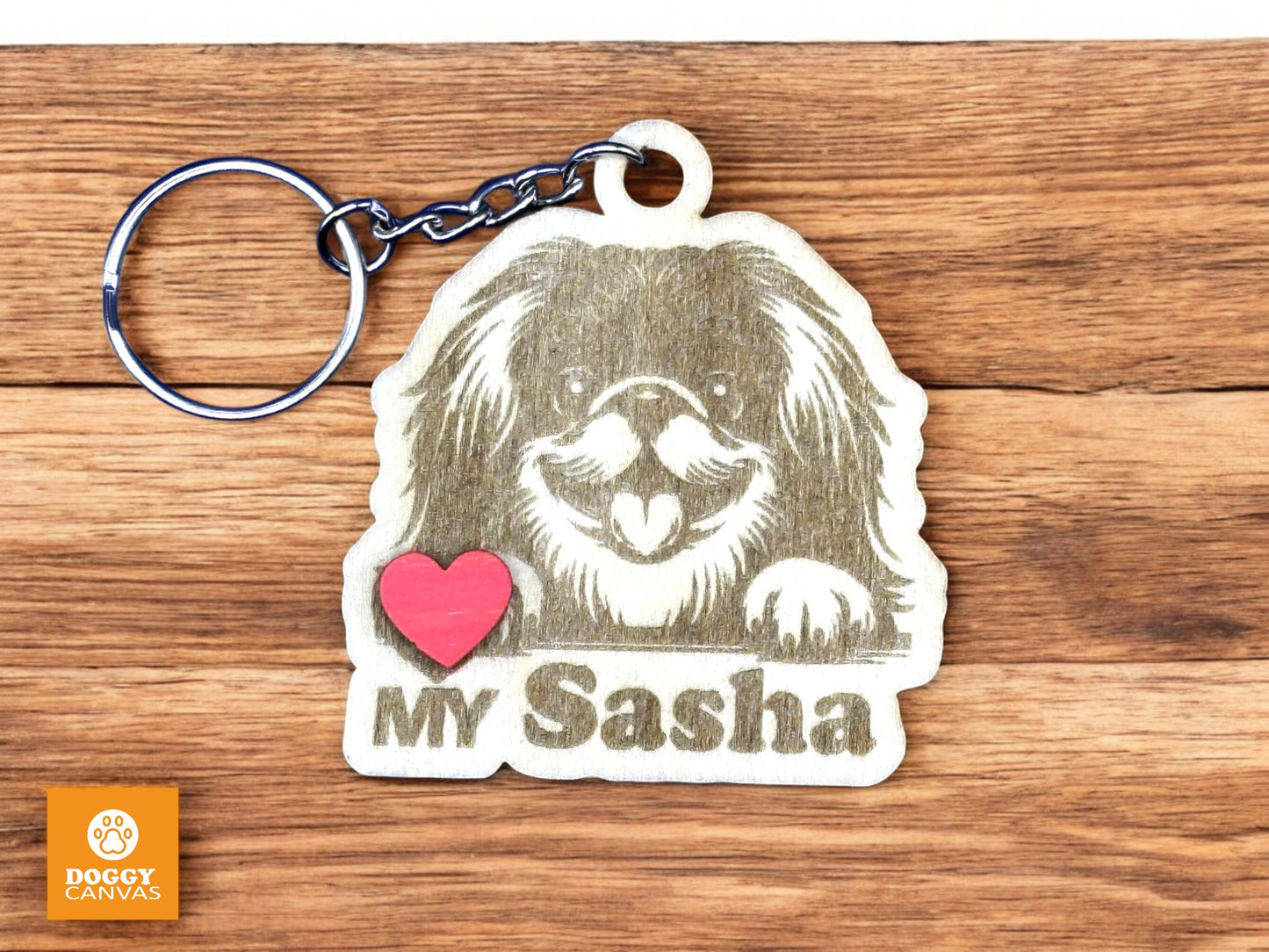Pekingese - Love My Dog Keychain