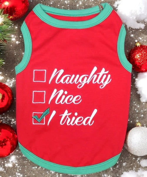 Naughty or Nice Doggy T-Shirt